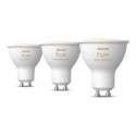 Philips Hue LED smart bulb, BT, White ambiance, GU10, 4.2 W, 3-pack