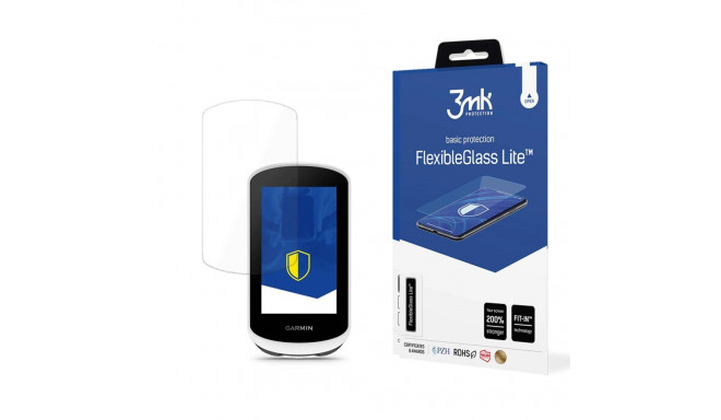 3mk FlexibleGlass Lite™ hybrid glass on Garmin Edge Explore 2