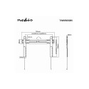 Nedis TVWM5050BK Fixed TV wall mount 37–70"