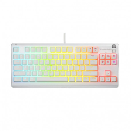 SteelSeries Apex 3 TKL US valge klaviatuur