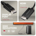 Axagon RVD-HI20C2 DP > HDMI kaabel 1,8 m, 4K/60Hz