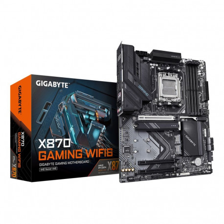 GIGABYTE emaplaat X870 GAMING WIFI6, toetab AMD Ryzen 9000 protsessoreid, 8+2+2-faasiline VRM, kuni 