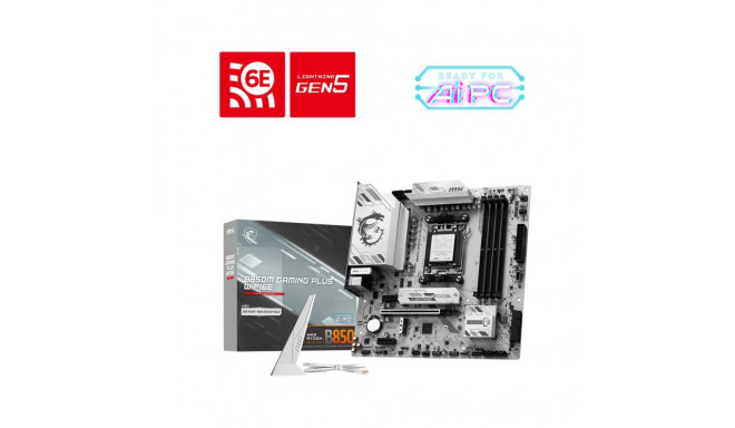 MSI B850M GAMING PLUS WIFI6E AMD B850 Socket AM5 micro ATX emaplaat