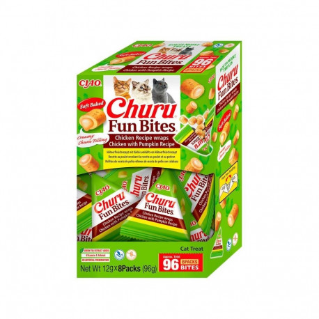 INABA Churu Fun Bites Chicken and pumpkin - cat treats - 8x12g