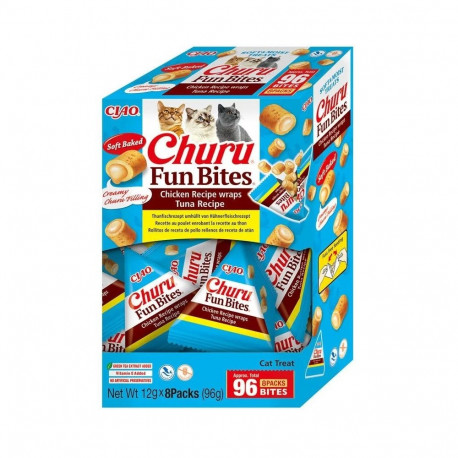 INABA Churu Fun Bites kana ja tuunikala kassimaius 8x12g