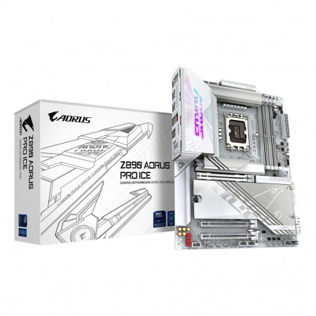 GIGABYTE emaplaat Z890 AORUS PRO ICE toetab Intel Core Ultra (Series 2) protsessoreid 16+1+2-faasili