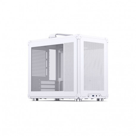 PC case Jonsbo C6 MAX, Mini, Micro-ATX, Tempered Glass - White