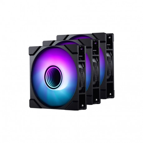 PHANTEKS M25 Gen2 PWM D-RGB Fan, 3-Pack - 140mm, black