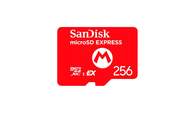 SanDisk Nintendo Switch 2 mircoSD Express Card 256 GB, memory card in Mario design