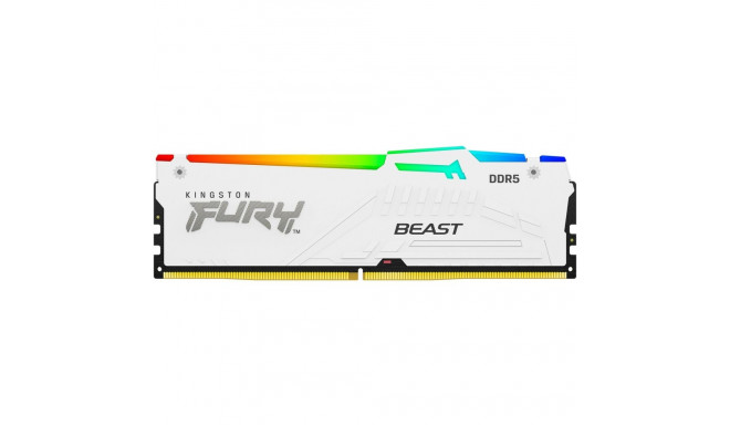 Kingston FURY DDR5 - 16GB - 6000 - CL - 36, single RAM (white, KF560C36BWE2-16, Beast RGB, AMD EXPO)