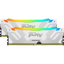 Kingston DDR5 - 64GB - 6400 - CL - 32 (2x 32 GB) dual kit (white, KF564C32RWAK2-64, Renegade RGB XMP