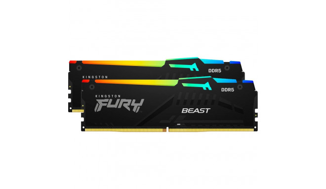 Kingston FURY DDR5 - 64GB - 6000 - CL - 30 (2x 32 GB) dual kit, memory (black, KF560C30BBAK2-64, FUR
