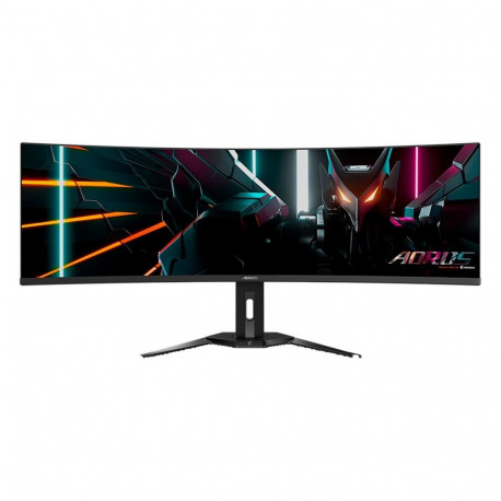 AORUS monitor CO49DQ 124.4cm (49 Zoll) DQHD kõver USB-C AMD Free-Sync Premium Pro 144Hz paneel, must