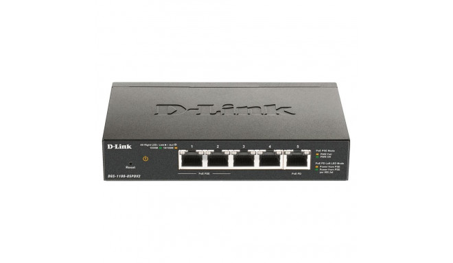 D-link 5-Port Gigabit PoE Smart Managed Switch and PoE Extender DGS-1100-05PDV2 Web managed, Desktop