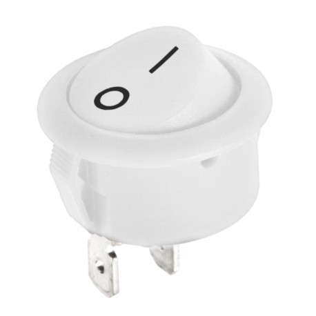 Ümmargune klahvlüliti R5 0-1 6A/250V LX3049B (20 tk.), valge