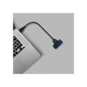 SATA Adapter - Qoltec 51855 USB 3.0 for 2.5'' HDD/SSD Black