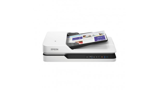 Epson WorkForce DS-1660W Flatbed Scanner A4 Colour 25 ppm 1200x1200DPI USB Wi-Fi Ethernet LAN