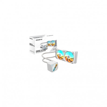 GIGABYTE GAMING 240 ICE Liquid CPU Cooler- 2x120mm ARGB Fans, slide-in interlocking mechanism, DAISY