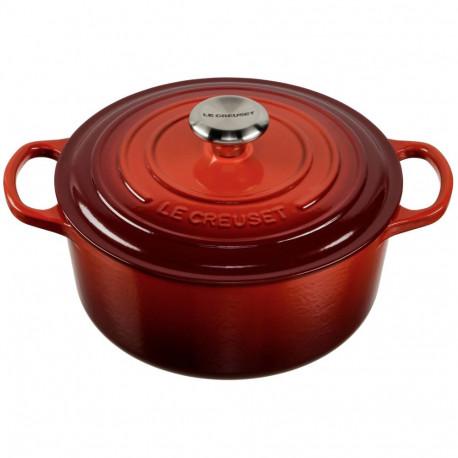 Le Creuset Signature Roaster round 24cm cherry red (21177240602430)