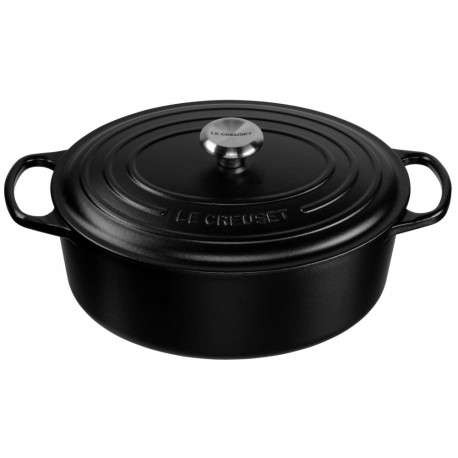 Le Creuset Signature Roaster ovel 31cm black Schwarz (21178310000430)