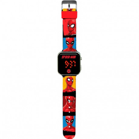 Watch LED with calendar Spiderman