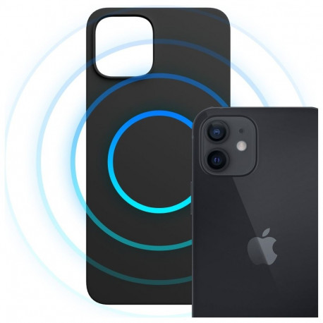 3MK Hardy MagSilicone Case for Apple iPhone 12 Black