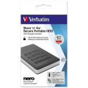 Verbatim Store n Go kaasaskantav väline kõvaketas klaviatuuriga 1TB must 53401