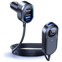 3MK Double Car Charger 135W PD QC PPS 2xUSB-A 4xUSB-C hall autolaadija