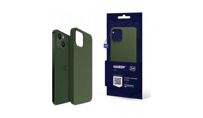 3MK Hardy Silicone MagCase roheline ümbris Apple iPhone 15 jaoks
