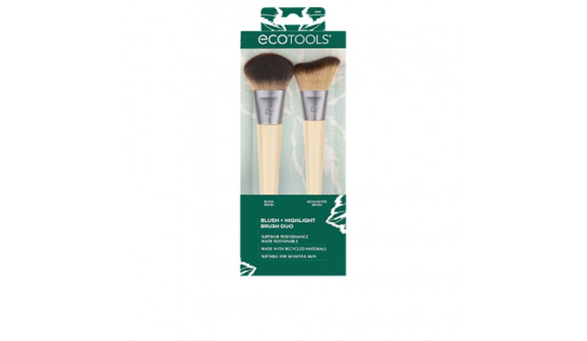 ECOTOOLS BLUSH + HIGHLIGHT brush duo 1 u