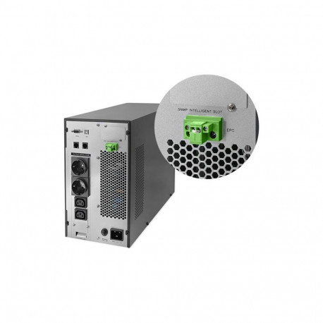 QOLTEC 52282 Uninterruptible Power Supply UPS / 3kVA / 3000W / Power factor 1.0 / LCD / EPO / USB / 
