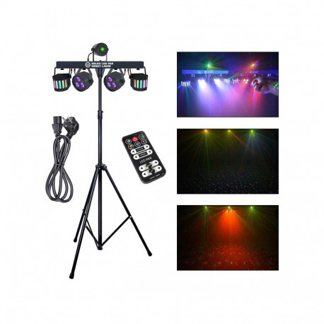 LIGHT4ME valgustuskomplekt Belka LED Par Derby laser