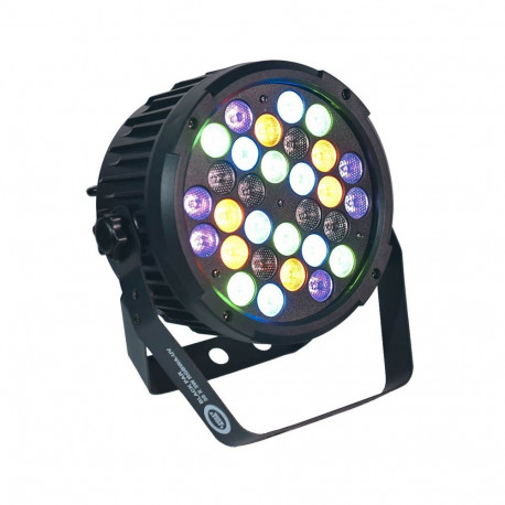 LIGHT4ME BLACK PAR 30x3W RGBA-UV LED - LED stage spotlight