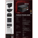 Gembird CCC-PSUBRONZE-850W toiteplokk Fornax Power 850W aktiivne PFC 12 cm ventilaator 80+Bronze vär