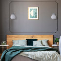 Activejet Classic single wall lamp - IRMA nickel E27 for the living room