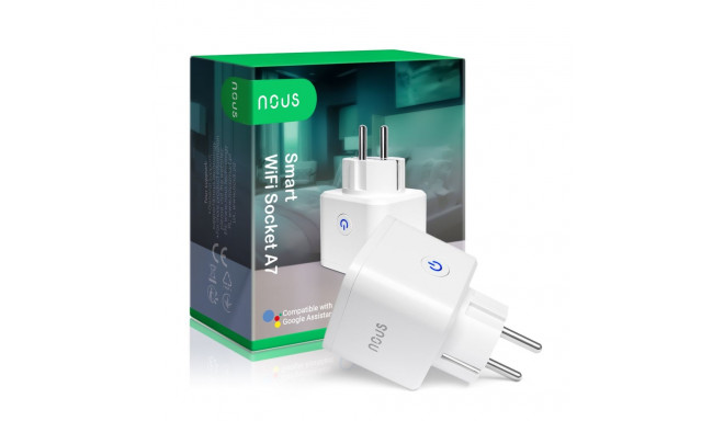 Nutikas pistikupesa WIFI NOUS A7 SMART Plug 16A, TUYA / Smart Life