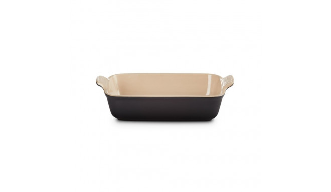 Le Creuset Cepamtrauks taisnstura Heritage akmens masas 26x19cm / 2 4L melns 0843251102877