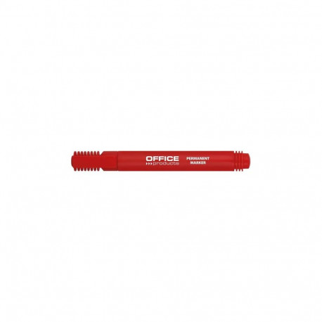 Marker Office Products, permanentne, 1-3mm ümar ots, punane
