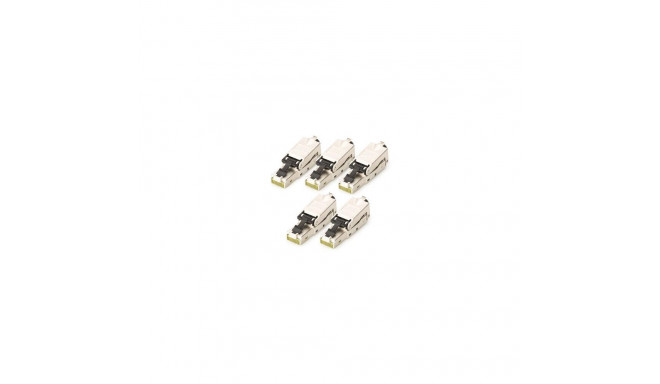 Digitus CAT 6A Field Termination Plug, STP with dust cap, bend relief - 5 pcs.
