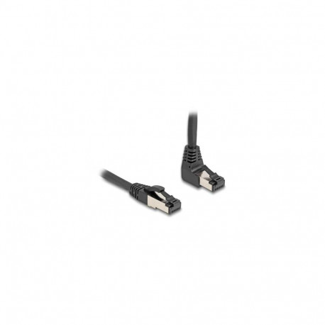 DeLOCK RJ45 Network Cable Cat.8.1 S/FTP 90° downwards angled / straight 2 m black