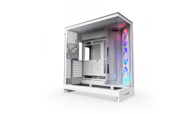 PC CASE NZXT H9 FLOW RGB (2025) MIDI TOWER WINDOW WHITE