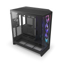 PC CASE NZXT H9 FLOW RGB (2025) MIDI TOWER WINDOW BLACK