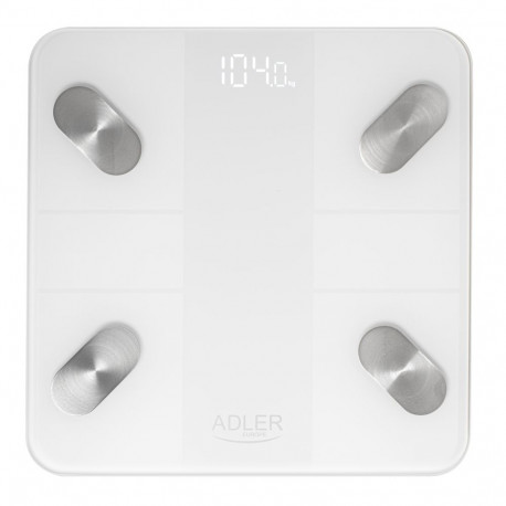 Adler Analytical Bathroom Scale – Smart - Tuya App (AD 8186 white)