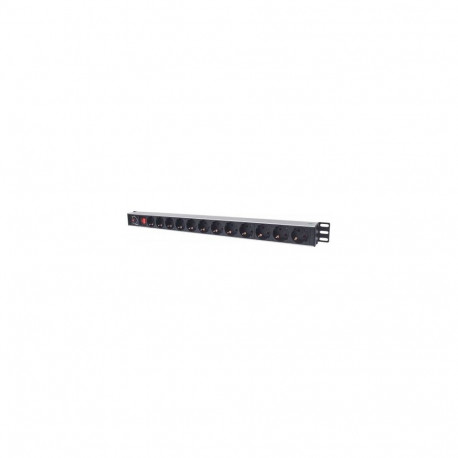 Intellinet Network Solutions vertikaalne rackmount toiteplokk 12 pistikupesa - Schuko pesad (714044)