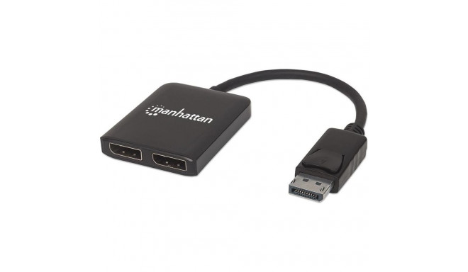 Manhattan Manhattan Splitter 2-Port Display-Port with MST 4K@30HZ - 207768