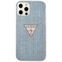 Guess GUHCP12LPCUJULLB iPhone 12 Pro Max 6.7" helesinine kõva ümbris Jeans Collection