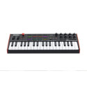 Akai MPK Mini Plus MIDI klaviatuur 37 klahvi USB must, punane, valge