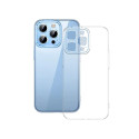 Phone case Baseus Crystal for iPhone 13 Pro (transparent) with all-tempered-glass screen protector a