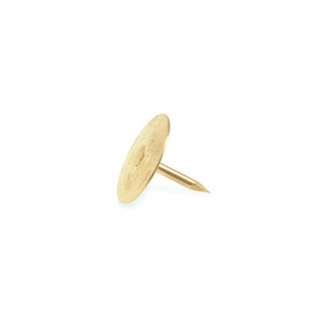 THUMB TACKS 9 BRASS PLAT/ 200PCS