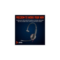 Poly Blackwire 3210 Monaural USB-C Headset +USB-C/A Adapter Poly Blackwire 3210 Monaural USB-C Headset +USB-C/A Adapter
